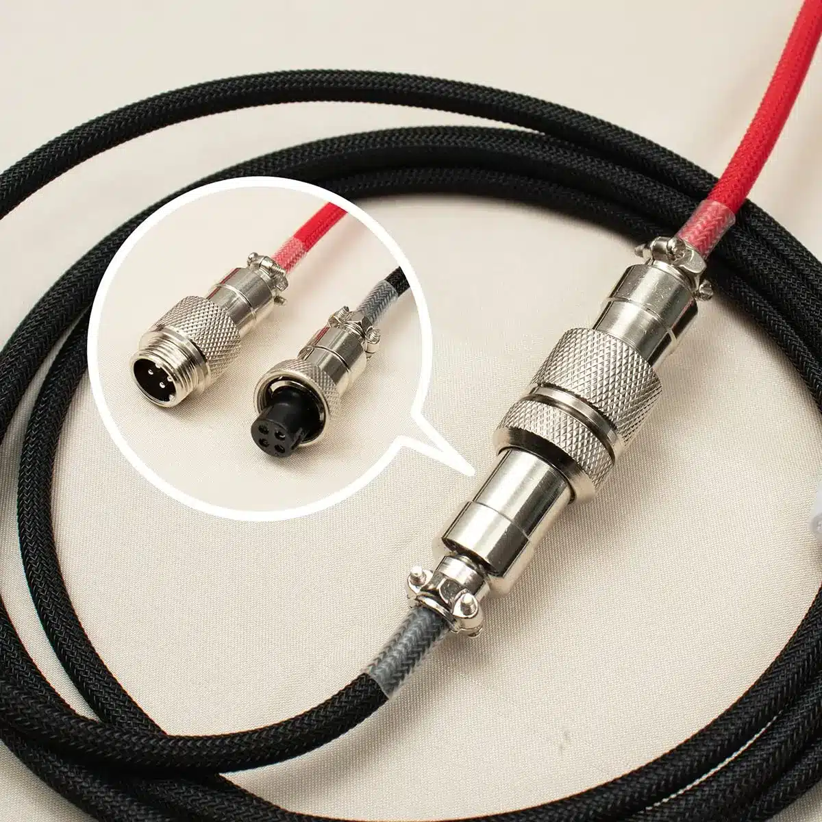 Premium Red Coiled Cable for your Mechanical Keyboards in BD