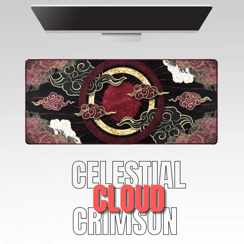 Celestial Crimson Chinese Product Photo Celestial Crimson Chinese Mousepad - Best mousepad in bd