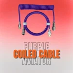 Premium Purple Coiled Cable for your Mechanical Keyboards in BD