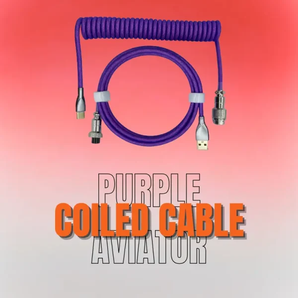 Premium Purple Coiled Cable for your Mechanical Keyboards in BD