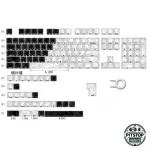 Side Printed Dual-Color Topographic Contour Lines Backlit Keycaps