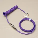 Purple Aviator Coiled Cable for Mechanical Keyboards - Best Coiled Cables in Bangladesh