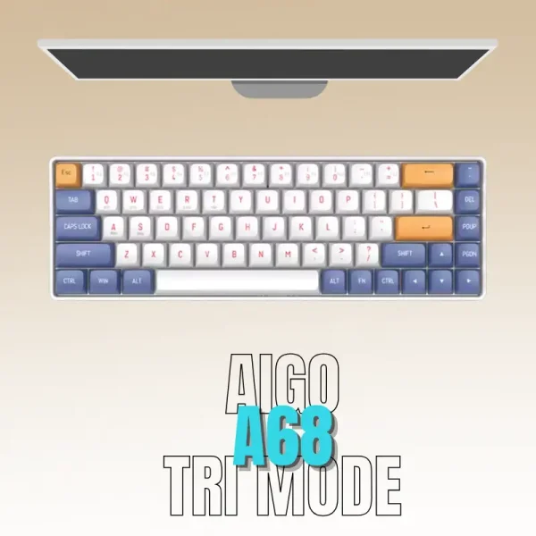 Aigo A68 Tri-Mode Hot Swappable Mechanical Keyboard