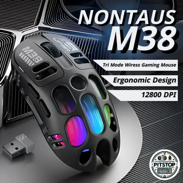 Nontaus M38 Tri Mode Wireless Gaming Mouse