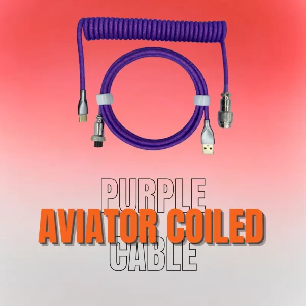 Purple Coiled Cable