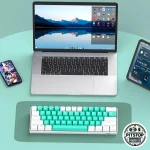 XH 61 Hot Swappable Mechanical Keyboard Tiffany Blue
