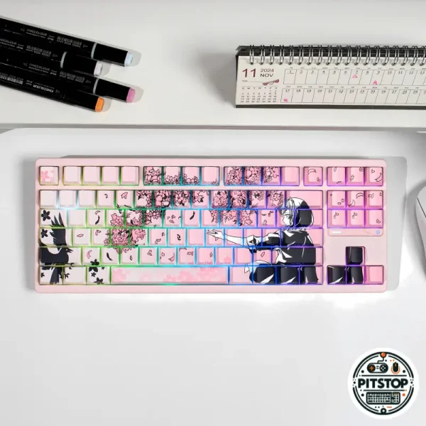 Machima Sakura Bloom Anime Keycaps