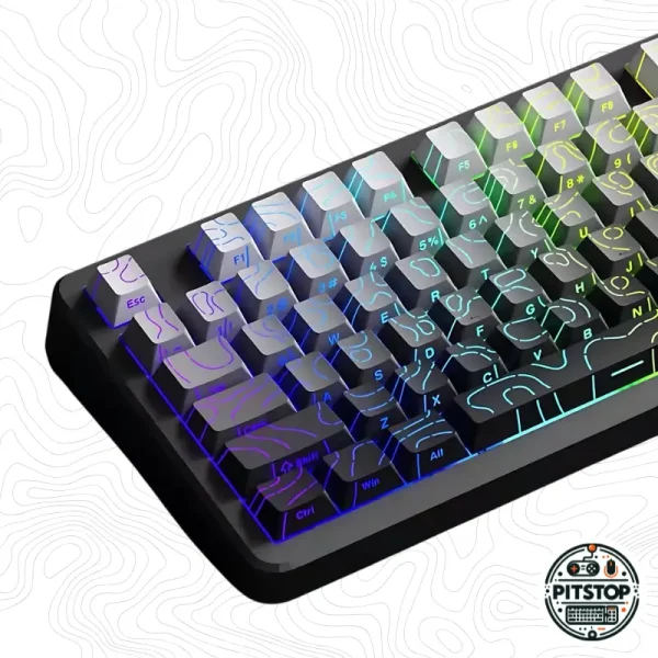 Contour Gradient Topographic Keycaps