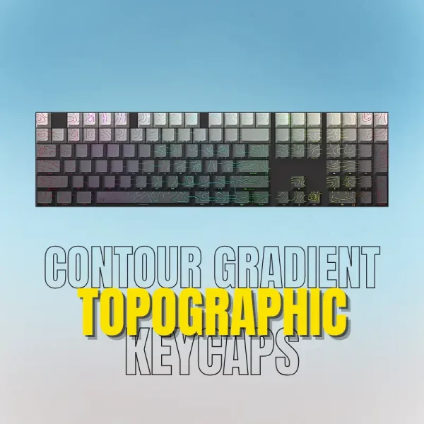 Contour Gradient Topographic Keycaps