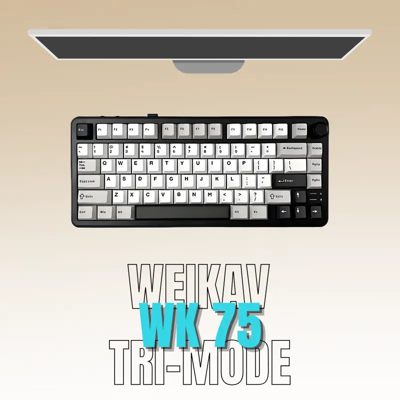 Weikav WK75 Tri-Mode Wireless Gasket Mechanical Keyboard