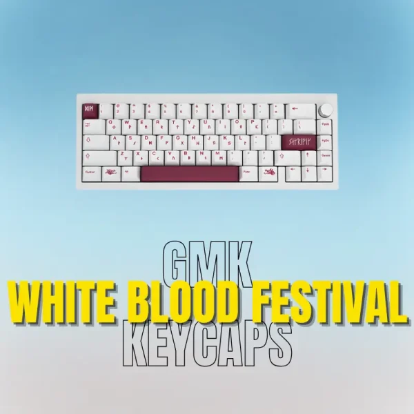 GMK White Blood Festival Keycaps