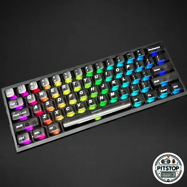 Black Transparent Keycaps