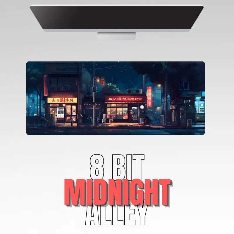 8 BIT Retro Midnight Alley Mousepad 8 BIT Retro Midnight Alley Mousepad