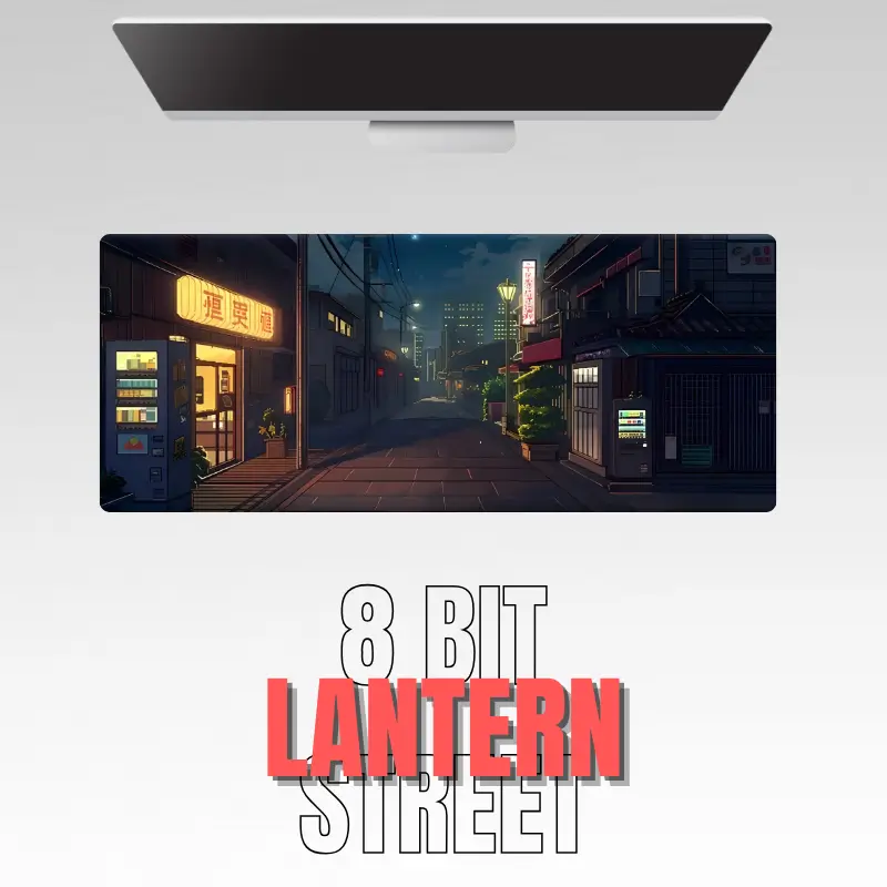 8 Bit Lantern Street Mousepad 8 Bit Lantern Street Mousepad